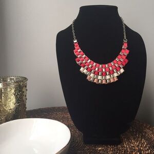 Gorgeous ribbon-chain necklace